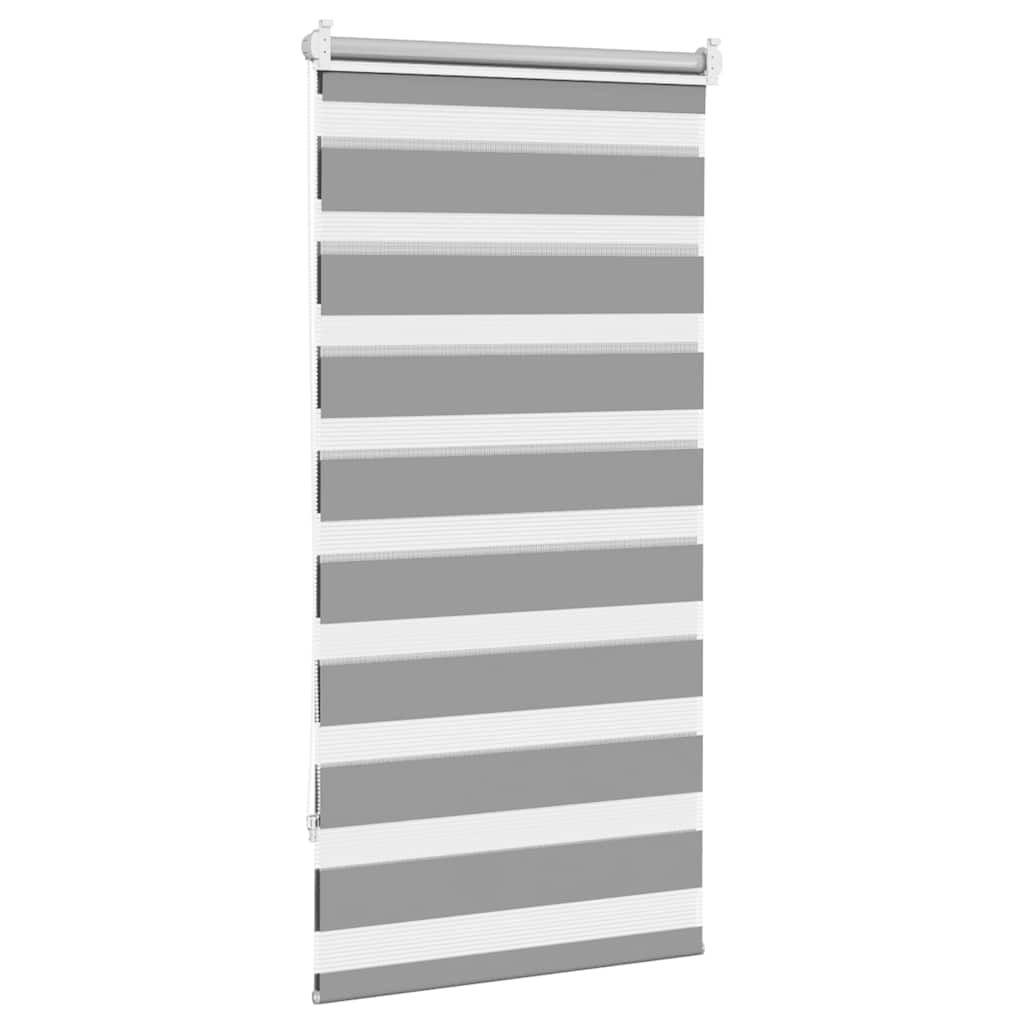 Zebra blind 60.9x120 cm Fabric Width 56.7 cm grey