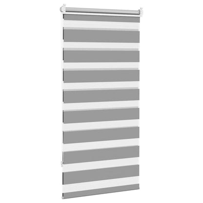 Zebra blind 60.9x120 cm Fabric Width 56.7 cm grey
