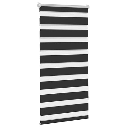 Zebra blind 60.9x120 cm Fabric Width 56.7 cm black