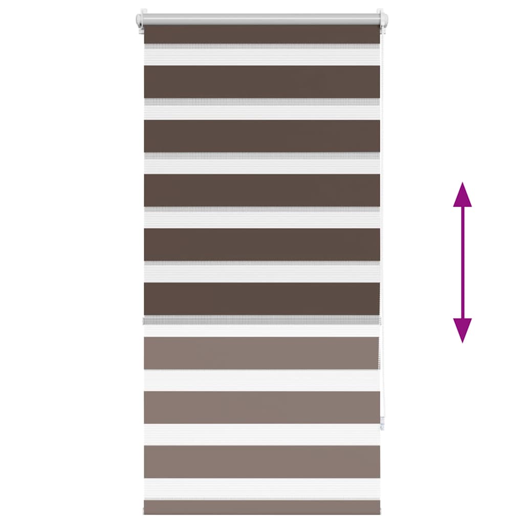 Zebra blind 60.9x120 cm Fabric Width 56.7 cm coffee