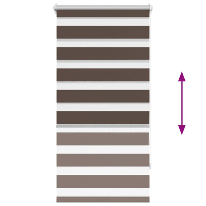 Zebra blind 60.9x120 cm Fabric Width 56.7 cm coffee