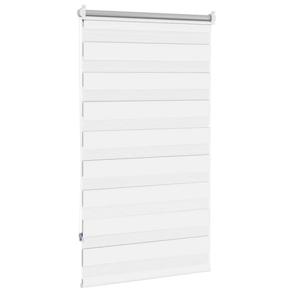 Zebra blind 70.9x120 cm Fabric Width 66.7 cm white