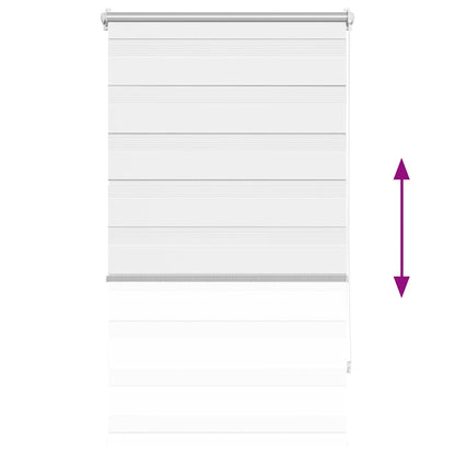 Zebra blind 70.9x120 cm Fabric Width 66.7 cm white