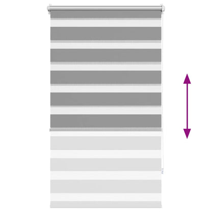Zebra blind 70.9x120 cm Fabric Width 66.7 cm grey
