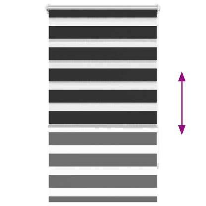 Zebra blind 70.9x120 cm Fabric Width 66.7 cm black