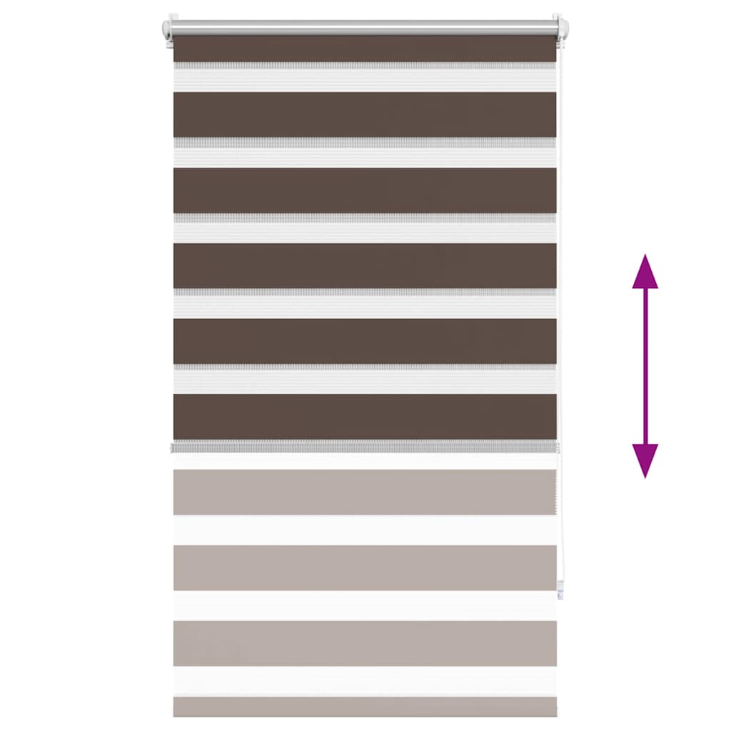 Zebra blind 70.9x120 cm Fabric Width 66.7 cm coffee