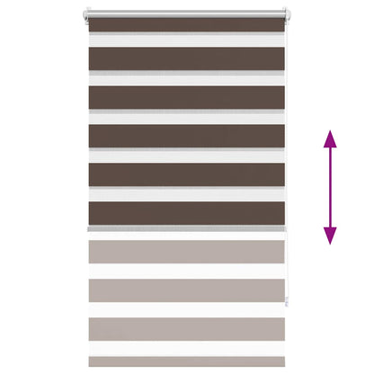 Zebra blind 70.9x120 cm Fabric Width 66.7 cm coffee