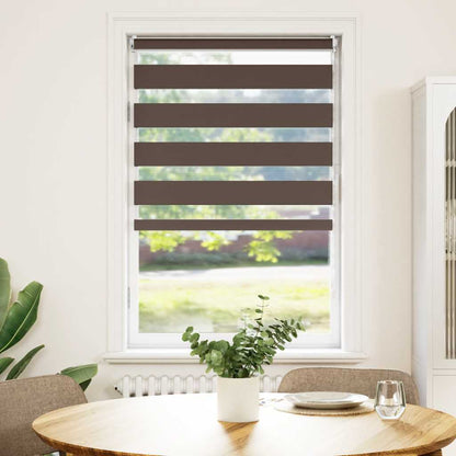 Zebra blind 70.9x120 cm Fabric Width 66.7 cm coffee