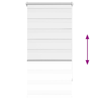 Zebra blind 80.9x150 cm Fabric Width 76.7 cm white