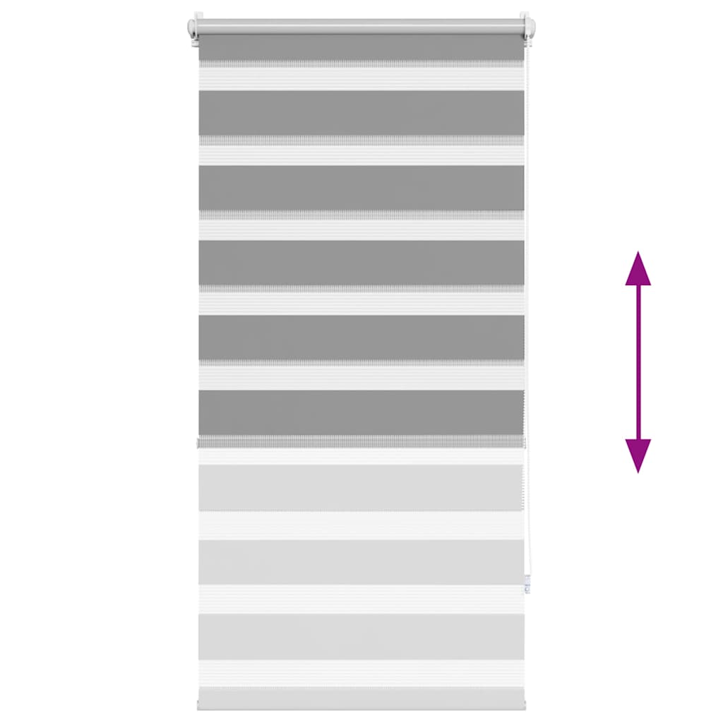 Zebra blind 80.9x150 cm Fabric Width 76.7 cm grey
