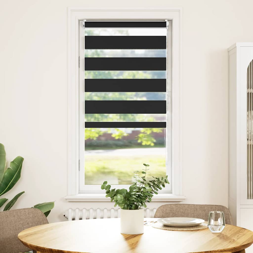 Zebra blind 80.9x150 cm Fabric Width 76.7 cm black
