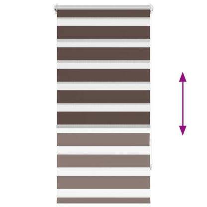 Zebra blind 80.9x150 cm Fabric Width 76.7 cm coffee