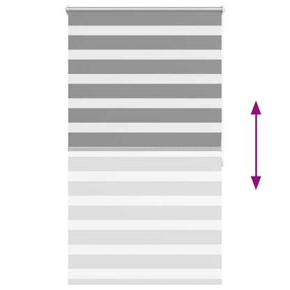 Zebra blind 80.9x175 cm Fabric Width 76.7 cm grey