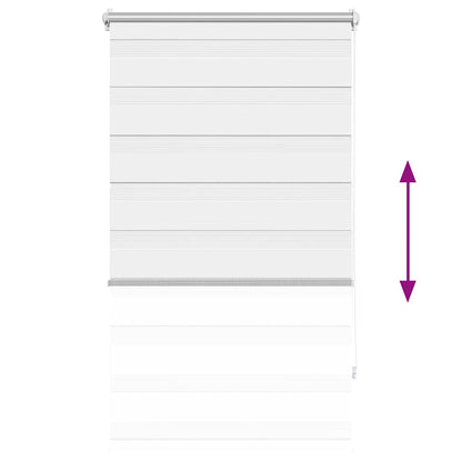Zebra blind 90.9x150 cm Fabric Width 86.7 cm white
