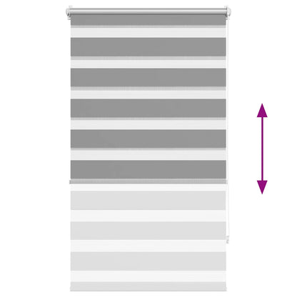 Zebra blind 90.9x150 cm Fabric Width 86.7 cm grey