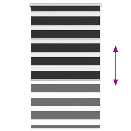 Zebra blind 90.9x150 cm Fabric Width 86.7 cm black