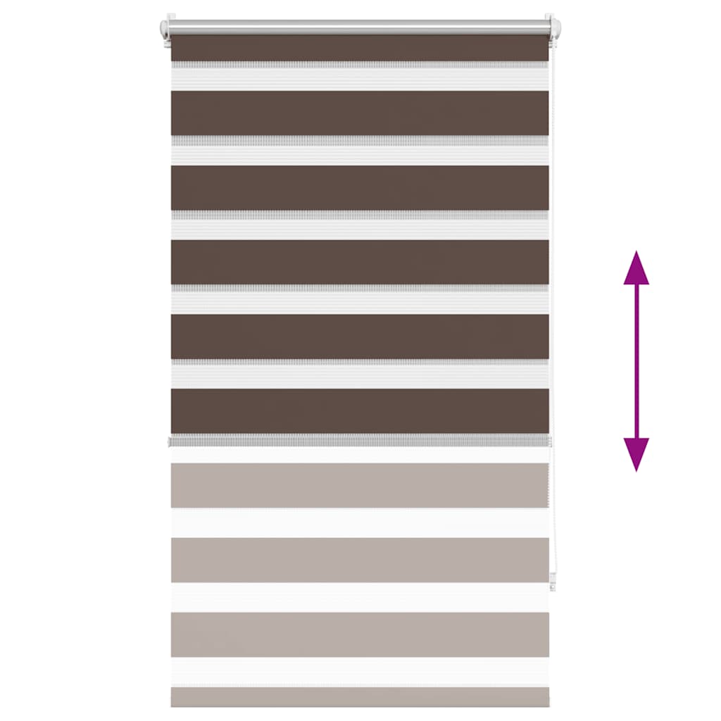 Zebra blind 90.9x150 cm Fabric Width 86.7 cm coffee
