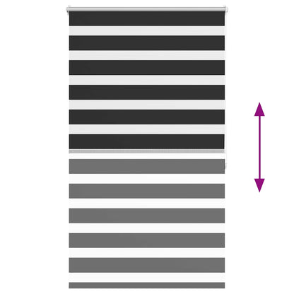 Zebra blind 100.9x175 cm Fabric Width 96.7 cm black