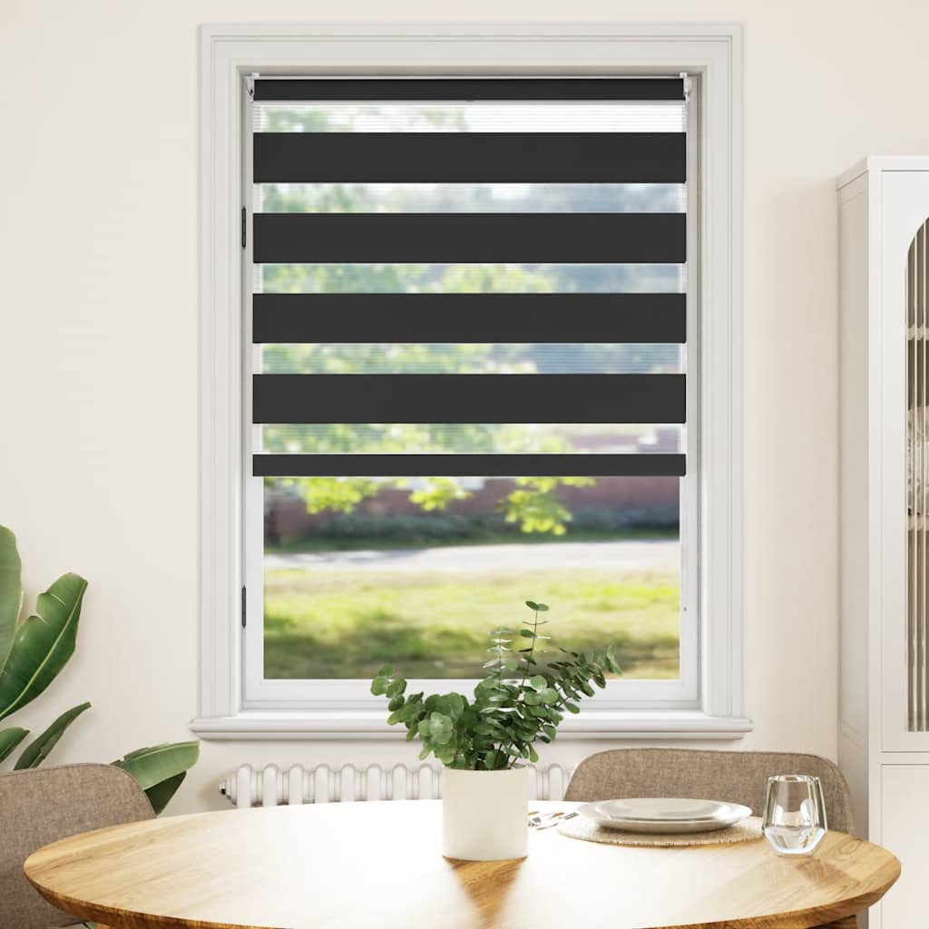 Zebra blind 100.9x175 cm Fabric Width 96.7 cm black