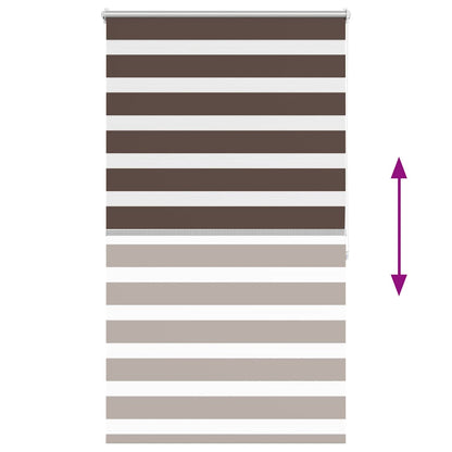 Zebra blind 100.9x175 cm Fabric Width 96.7 cm coffee