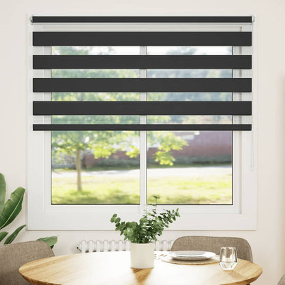 Zebra blind 120.9x175 cm Fabric Width 116.7 cm black