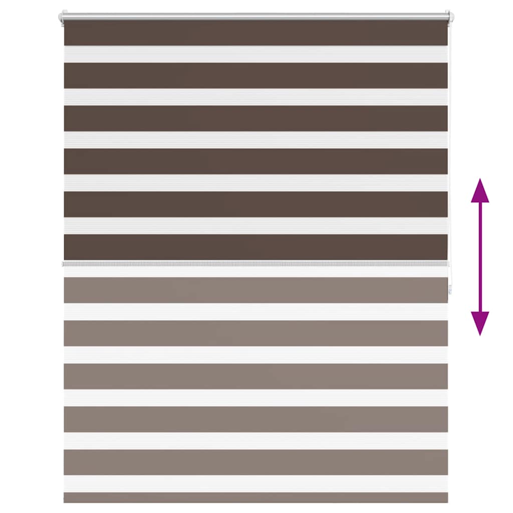 Zebra blind 120.9x175 cm Fabric Width 116.7 cm coffee