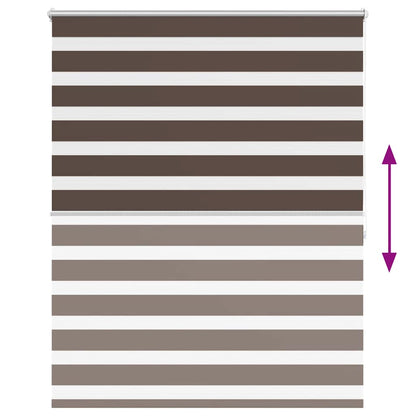 Zebra blind 120.9x175 cm Fabric Width 116.7 cm coffee