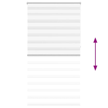 Zebra blind 120.9x230 cm Fabric Width 116.7 cm white