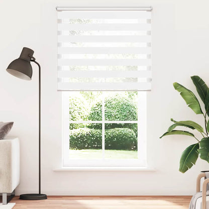 Zebra blind 120.9x230 cm Fabric Width 116.7 cm white