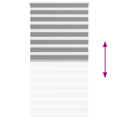 Zebra blind 120.9x230 cm Fabric Width 116.7 cm grey