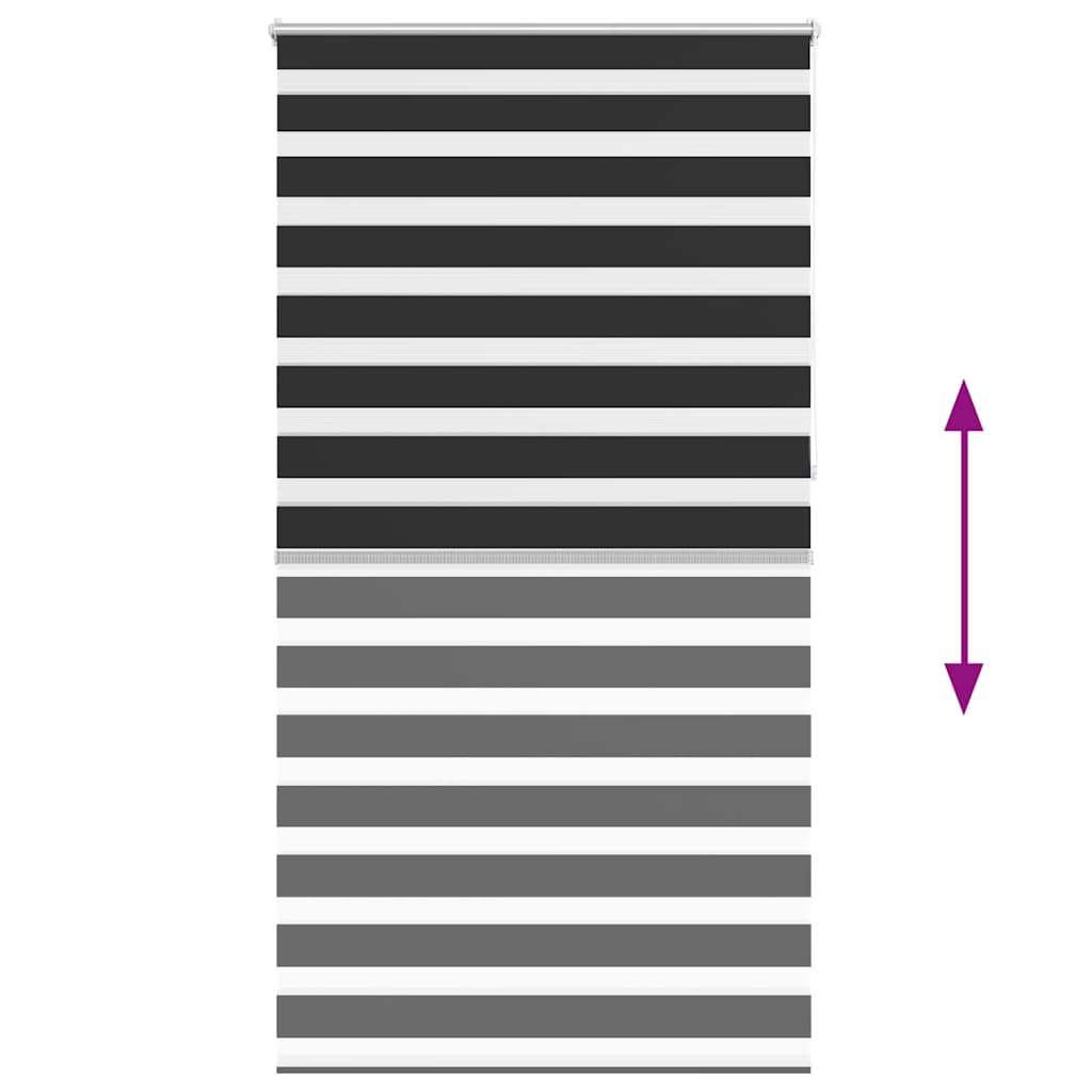 Zebra blind 120.9x230 cm Fabric Width 116.7 cm black