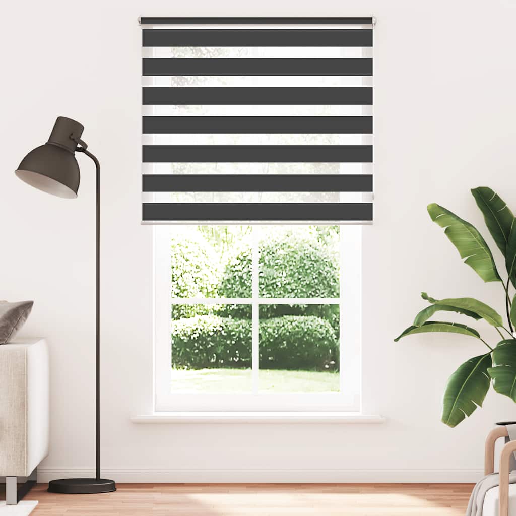 Zebra blind 120.9x230 cm Fabric Width 116.7 cm black