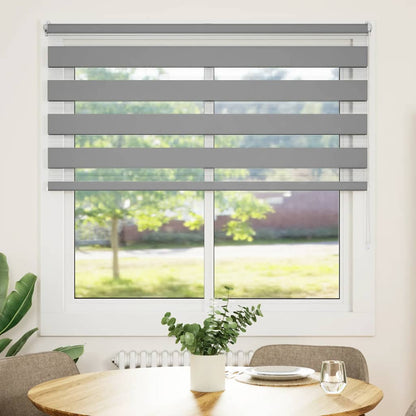 Zebra blind 140.9x175 cm Fabric Width 136.7 cm grey