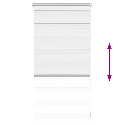 Zebra blind 40.9x100 cm Fabric Width 36.7 cm white