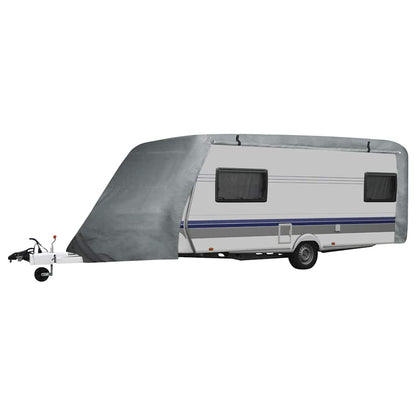 210094 vidaXL Caravan Cover Grey M
