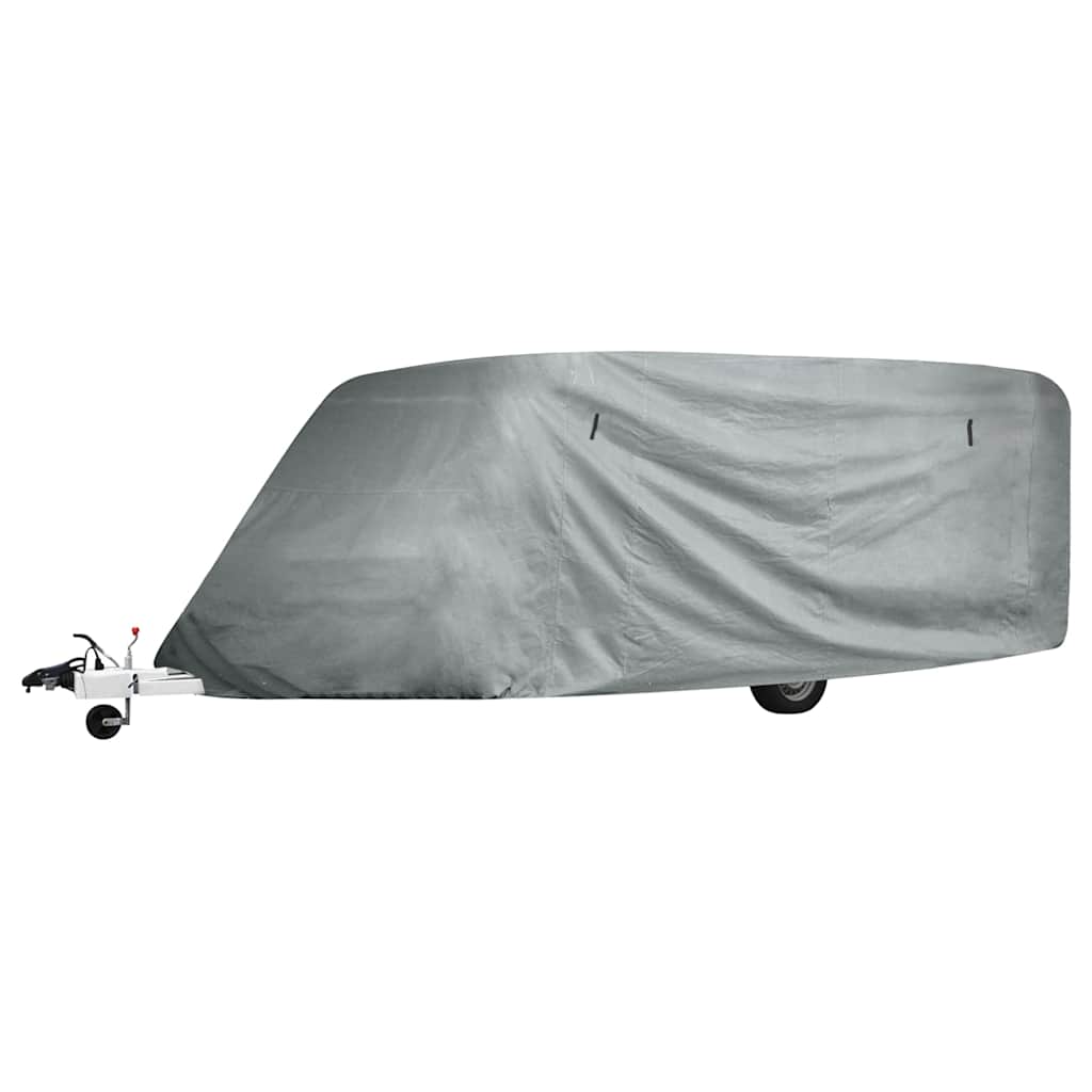 210095 vidaXL Caravan Cover Grey L