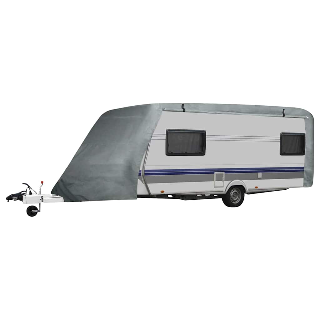 210095 vidaXL Caravan Cover Grey L