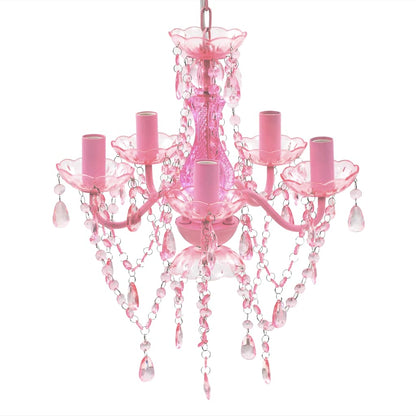 Artificial Crystal Glass Ceiling Light | Pink | Artificial Crystal Glass