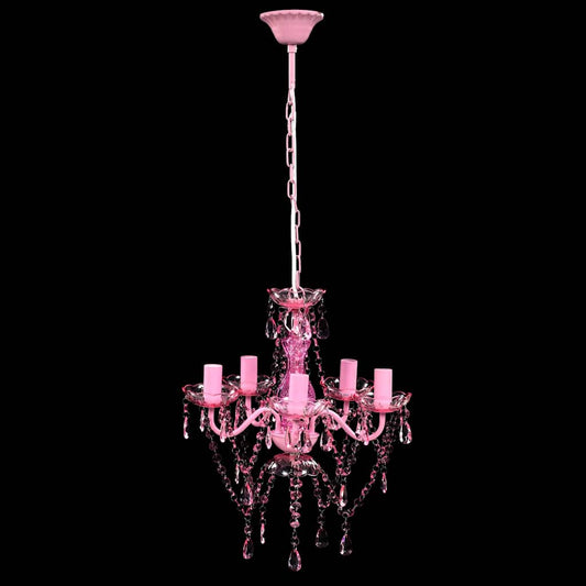 Artificial Crystal Glass Ceiling Light | Pink | Artificial Crystal Glass