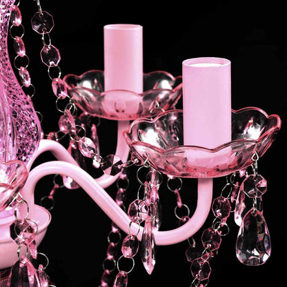 Artificial Crystal Glass Ceiling Light | Pink | Artificial Crystal Glass