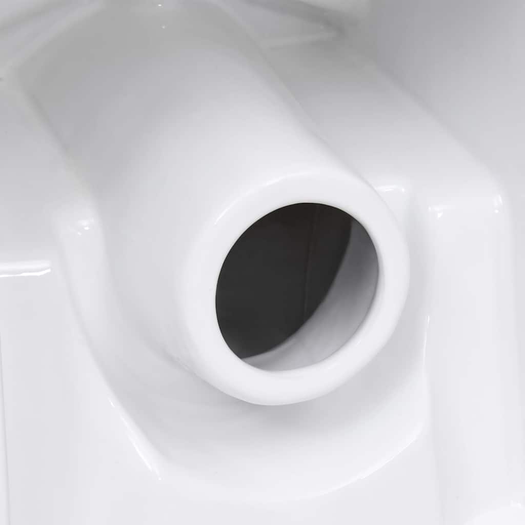 Ceramic Toilet Back Water Flow White