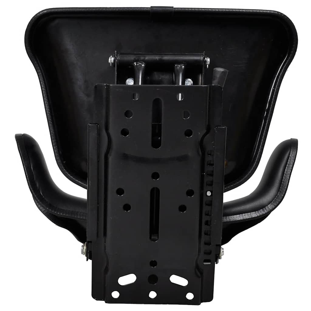 210157 vidaXL Tractor Seat with Suspension Black