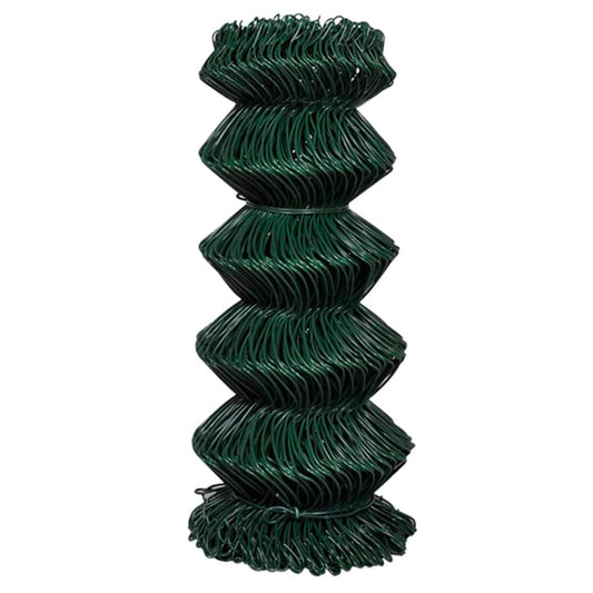 Chain Link Fence Steel 0,8x15 m Green