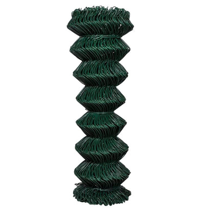 Chain Link Fence Steel 1,25x15 m Green