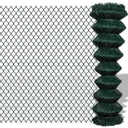 Chain Link Fence Steel 1,5x25 m Green
