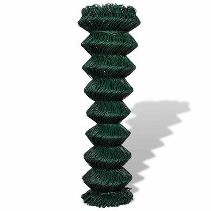Chain Link Fence Steel 1,5x25 m Green