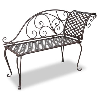 Garden Bench | Antique brown | Steel | Standard | Durable | Garden Bench