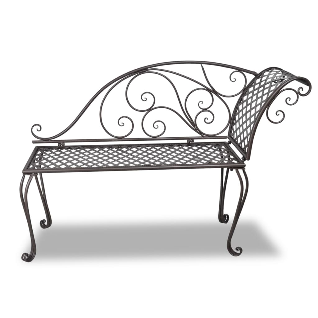 Garden Bench | Antique brown | Steel | Standard | Durable | Garden Bench