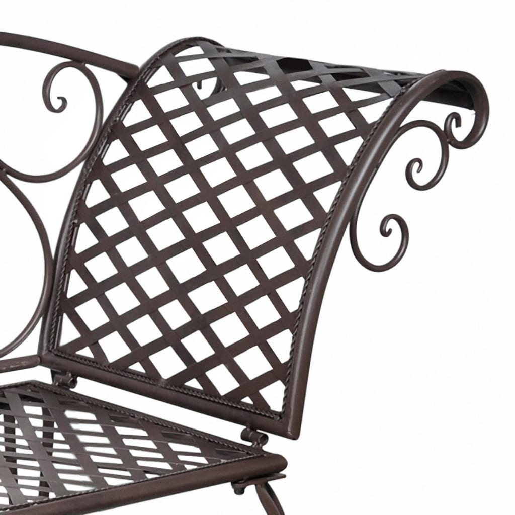 Garden Bench | Antique brown | Steel | Standard | Durable | Garden Bench