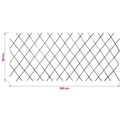 Willow Trellis Fence 5 pcs 180x90 cm
